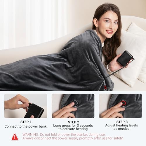 Ockhhui Heated Blanket With 20000Mah Power Bank thumb #5