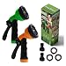 HooSeen Expandable Garden Hose, 75ft Flexible Kink-Free Water Hose with Double Latex Core, 3/4" Solid Nickel Plating Fitting and Shut Off Valve (75FT, Green)