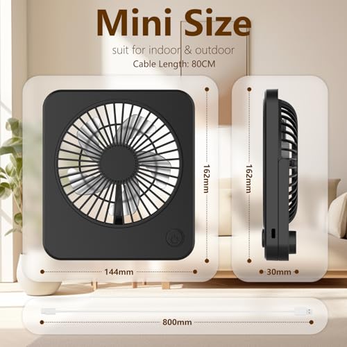 Hianjoo 卓上扇風機 ブラック の商品画像 4