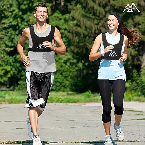 Flintronic Reflektierend Laufen Weste, Reflektierende Warnweste, Laufweste mit Handytasche und Verstellbarem Bund, Reflektorweste Sicherheitsweste, für Männer Frauen zum Radfahren, Joggen, Klettern