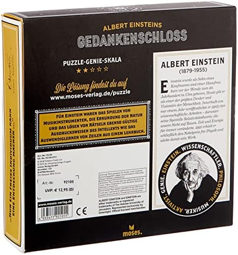 moses. 92105 Albert Einsteins zamek myśli | puzzle profesor puzzle do gry w cierpliwość z drewna