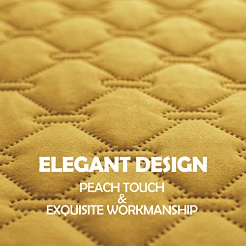 Image of gogobunny 100% Double-Sided Waterproof Dog Bed Cover Pet Blanket Sofa Couch Furniture Protector for Puppy Large Dog Cat, Reversible (40x50 Inch (Pack of 1), Dark Yellow /Light Yellow)