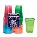 Party Essentials Soft Plastic 16-Ounce Party Cups/Pint Glasses, 40-Count, Assorted Neon