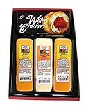 Wisconsin Cheese Company - Wisconsin Cheddar & Pepper Jack Cheese and Cracker Gift Box - 100% Wisconsin Cheese | Perfect for Parties, Charcuterie Boards, and Holiday Gifts