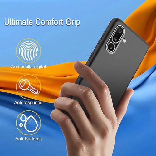 Image of Silicone Back Cover Case for Samsung Galaxy M56 5G|Slim & Anti-Scratch|Camera Protection Back Cover Case for Samsung Galaxy M56 5G -Black