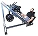 4-Way Hip Sled to use as Leg Press, HACK Squat, Calf Raise to give a Full Lower Body Workout Unit has DLX. Pads, Wide Adj. Deck Plates, 8 Wheels for Flawless Movement