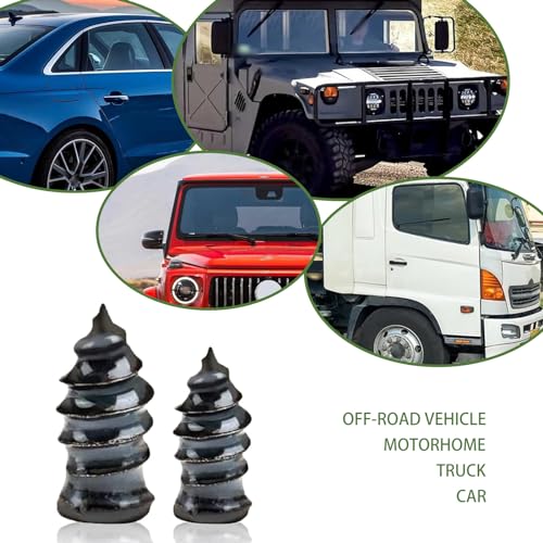 Image of 30 Pack Car Tire Repair Nail, Soft Rubber Nail for Tire Puncture Repair, Quick Repair, Universal Waterproof Durable Motorcycle Tire Repair Tools for Truck SUV Car Tractor (Black)