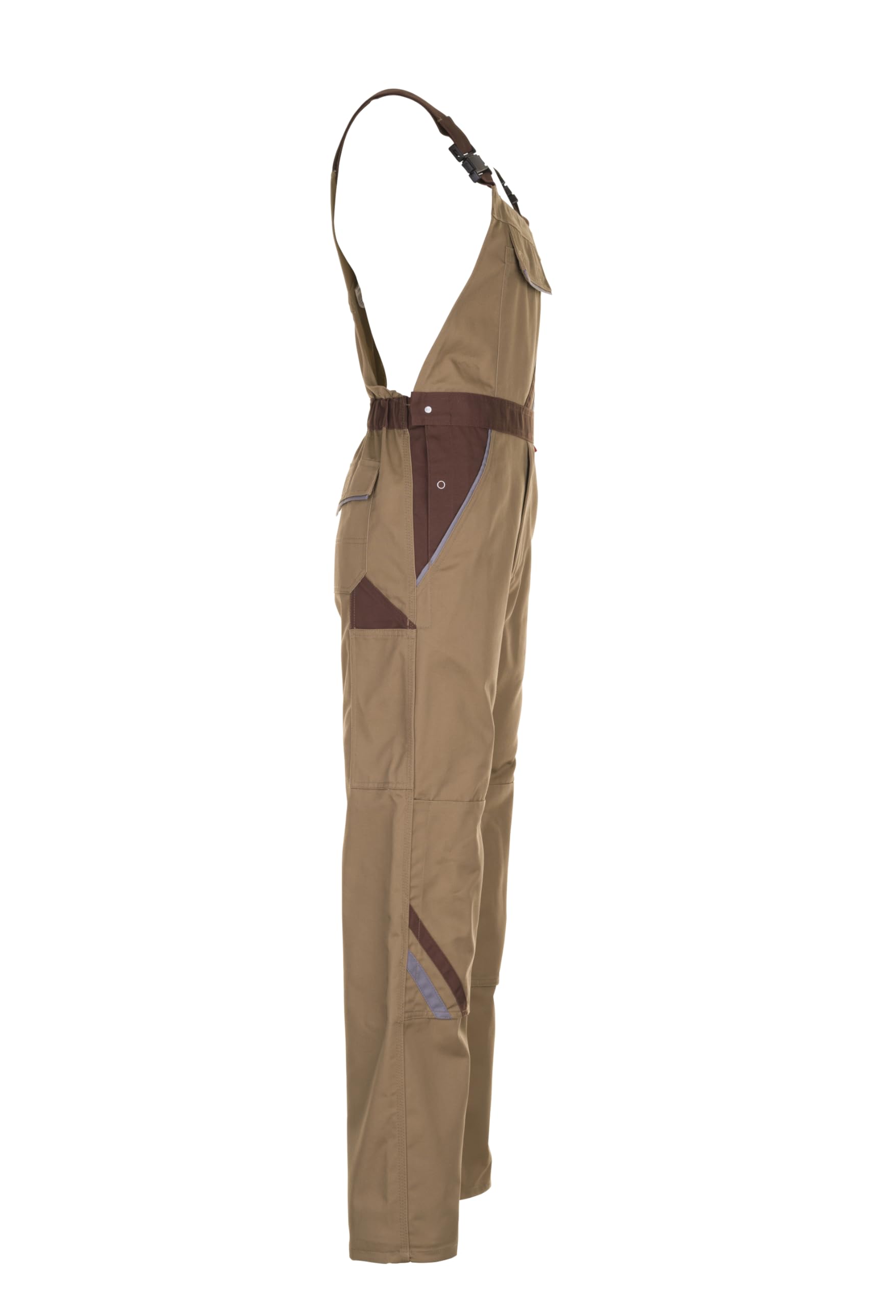 Planam Latzhose Highline MG Mono Highline Talla 56 en Pizarra/Negro/Rojo Unisex Adulto