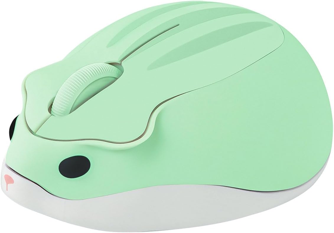 Tynerza Cute Hamster Shape Wireless Mouse Portable Travel 1200DPI