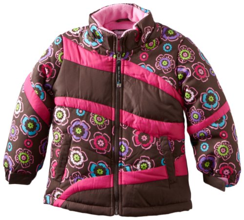 Image of Rothschild Little Girls' Colorblock Print Snowsuit