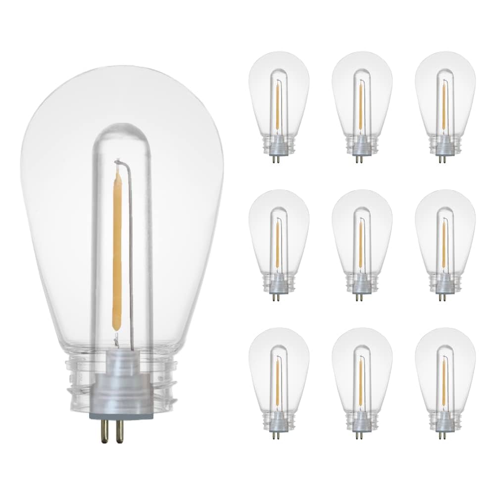 SUNTHIN 10 Pack 1W LED Bulbs Replacement LED Outdoor String