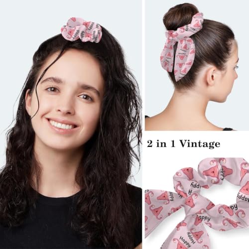 Image of Butterfly Scrub Cap Women with Ponytail & Buttons Adjustable Surgical Nurse Hat with Cotton Sweatband for Long Hair