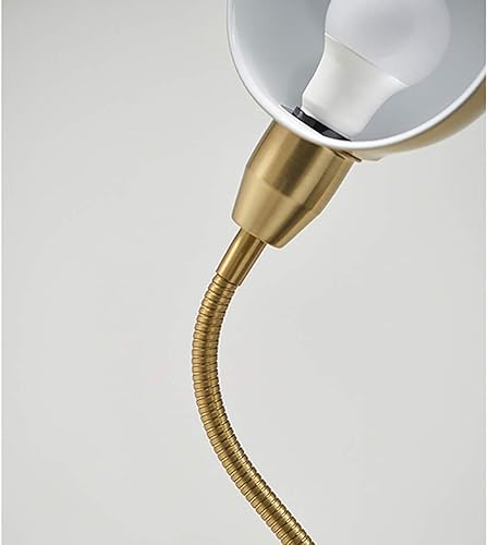 Miniatura 3 de Brightech Regent - Lámpara de pie LED luz de poste de esquina independiente con cuello de cisne ajustable lámpara delgada alta y brillante para