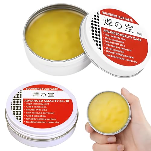 2 Stück Flussmittelpaste No-clean Lotpaste Bleifreies Flussmittel Zum Maschinellen Löten von Mobiltelefonen, Elektrogeräten, Computer-Motherboards