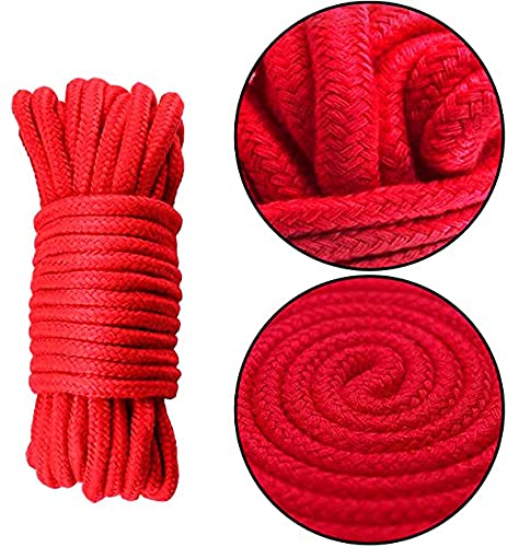 Kordel Baumwollseil 8mm Baumwollkordel 10meter Weiches Baumwollknoten-Bindeseil Twisted Mooring Rope aus Baumwolle DIY-Bastelprojekte ffür Camping Wandern Crafts Decor DIY-Bastelprojekte (32) Cover