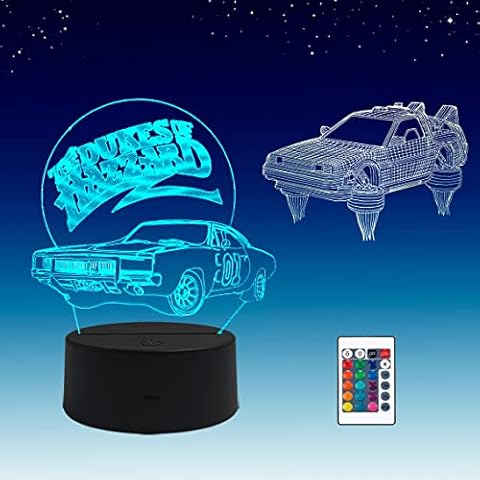 Luz nocturna 3D General Lee de Sosowlight Cover