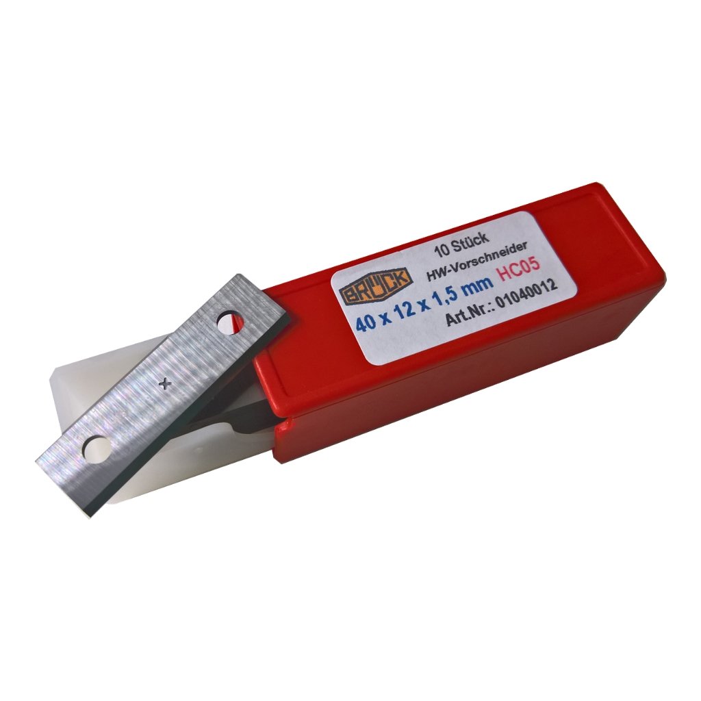 Brück HM Wendemesser Wendeplatten HW 40 x 12 x 1,5mm 10 Stück 01040012