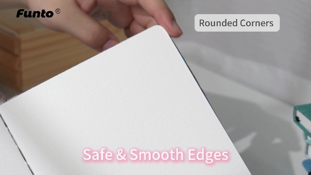 Funto Watercolor Journal, 6.3x6.3 ", 24 Feuilles, 100% Coton Cold