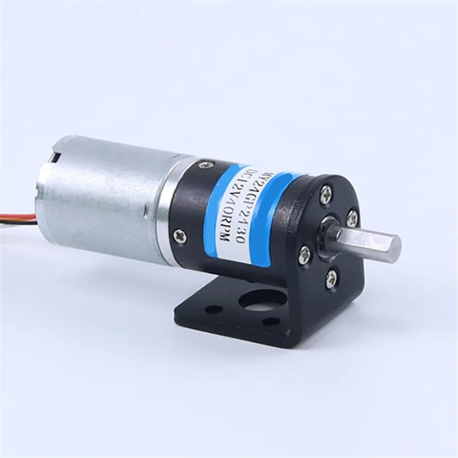 Bezszczotkowy silnik planetarny DC 12 V 24 mm, średnica wału 4 6, regulowana prędkość, zgodnie z ruchem wskazówek zegara i przeciwnie do ruchu wskazówek zegara (12 V Motorand, 6 mm 1200 obr./min)