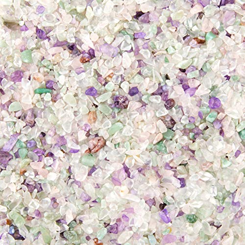 (2.2-Pounds) "Fluorite Gravel" 3-5mm - Aquarium, Terrarium & Vase Decor Rock - Quartz Tumbled Chips (2.2-Pounds) "Fluorite Gravel" 3-5mm - Aquarium, Terrarium & Vase Decor Rock - Quartz Tumbled Chips