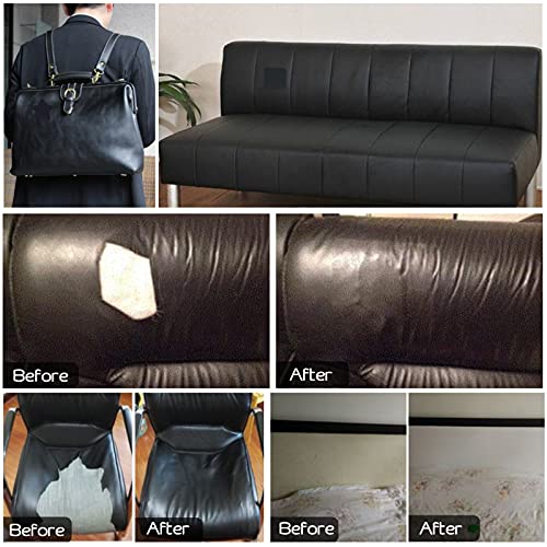 image for BONAIER Leather Repair Patch 17X79 inch Large Self-Adhesive Leather Re