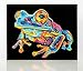 Produktbild DIAMOND DOTZ 2594353 Original 5D Diamond Painting Set, Neon Baumfrosch, mit Neonfarben und Samt, DIY Diamant Malerei Bilder für Erwachsene und Kinder ab 12 Jahren, Intermediate