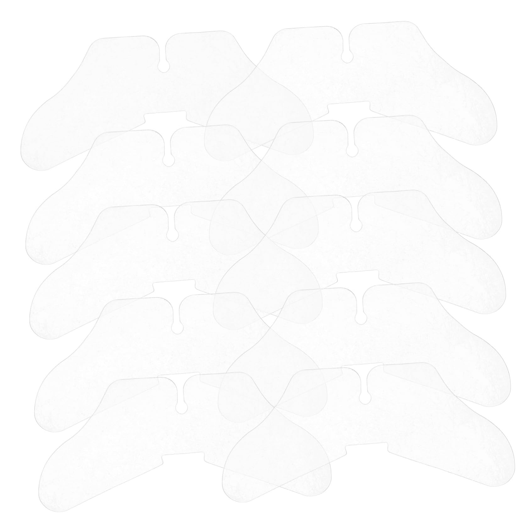 Unomor Dress Shirt Collar Protectors 100pcs Collar Stays Nonslip Collar for Men