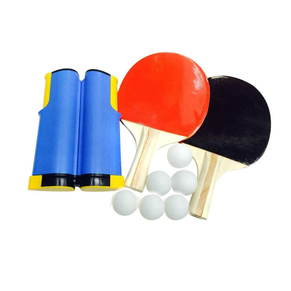 xiaozhifu Anywhere Retractable Table Tennis Set, Professional Ping Pong Paddle Set for Any Desk Indoor or Outdoor Play Advanced Home Indoor or Outdoor Play