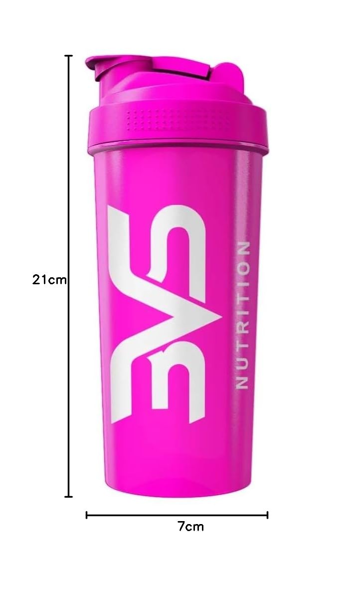 3VS Nutrition Coqueteleira/Shaker Rosa e Branco - Academia 600ml