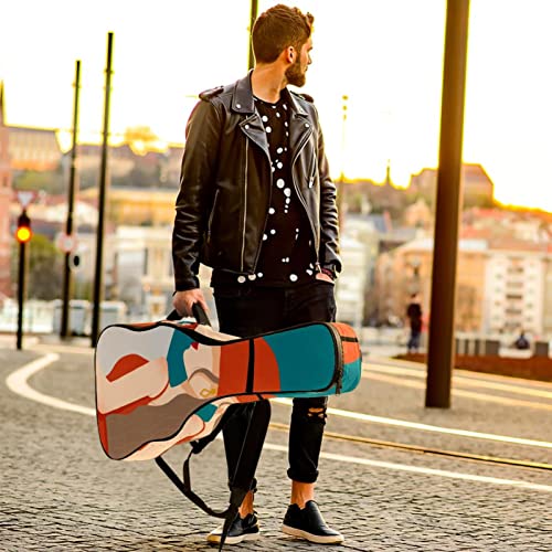 Housse de transport étanche pour guitare avec bandoulière réglable Motif lune nuit palmiers plage bateaux, Multicolore… - Les Beatles, Paul McCartney, John Lennon, RIngo Starr, George Harrison Housse de transport étanche pour guitare avec bandoulière réglable Motif lune nuit palmiers plage bateaux, Multicolore… – Image 7