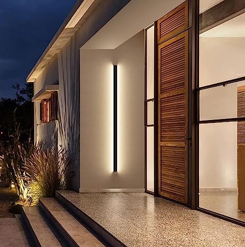 LED Indoor Staircase Lights with Body Sensor - 1m/3.28ft Aluminum Handrail Light for Villa Aisles & Corridors, Warm Light, Easy Installation, Safe Grip Bar.