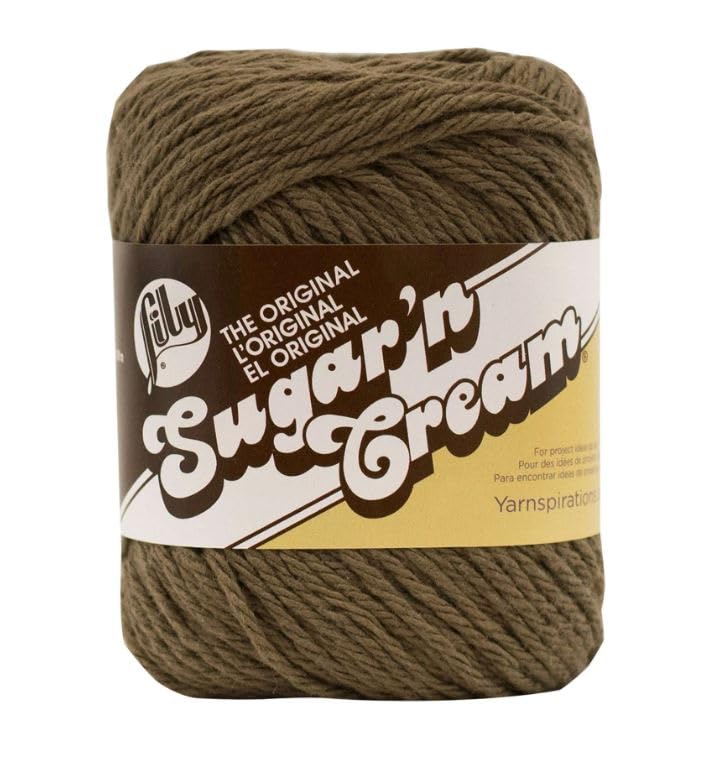 Image of Lily Sugar 'n Cream Cotton Yarn Bundle with Stitch Markers (2, Warm Brown)
