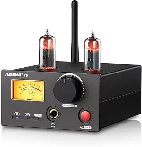 Amplificatore Valvolare AIYIMA T2 6K4 Préamplificateur à Vide Bluetooth 5.0 QCC3034 Stéréo HiFi