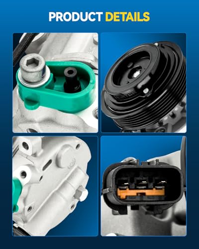 Image of PHILTOP C2417 Air Conditioner AC Compressor with Clutch for Kia Sportage 2011-2016, Hyundai Tucson 2010-2013, 2014-2015 2.4L