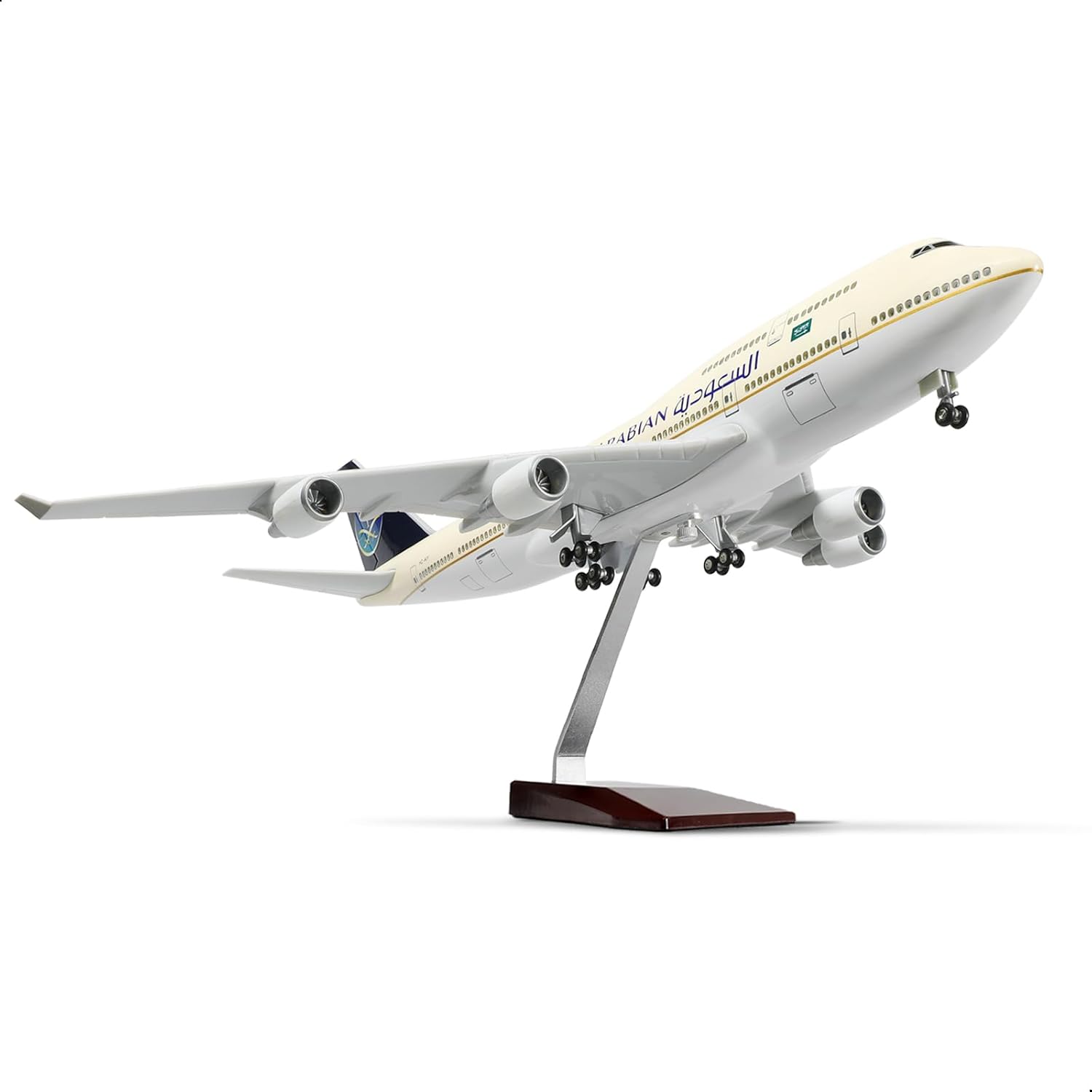 747 1/160 Large Scale Airplane Model 18-inch Lfor Boeing 747 Prebuilt Airplane Model for Adult Plane 747 with Stand for Aviation Enthusiasts Gifts or Display Decorations