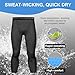 Blaward Men's 3/4 Compression Pants Basketball Athletic Running Tights Leggings Workout Gym Pants Base Layer Underwear