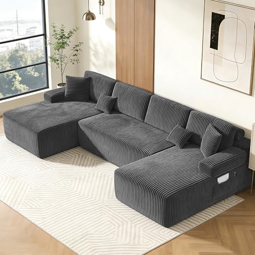 DURASPACE Cloud Modular Sectional Couches for Living Room, 126'' Corduroy