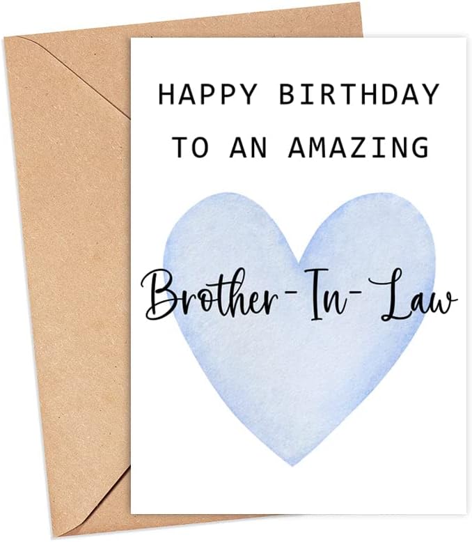 Happy Birthday To An Amazing BrotherInLaw Card Cute