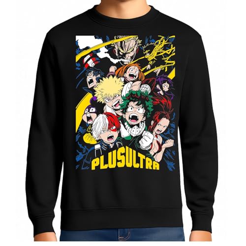 the Fan Tee Sudadera Adulto Sin Capucha de Hombre Dibujos Animados My Hero Academia Deku Plus Ultra Boku no Hero 027 S