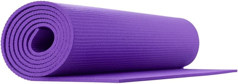 Extra Thick Yoga Mat Non Slip NBR Fitness Foam Multi-Purpose for Yoga, Pilates, Stretching & Home Gym (3–15mm, Multiple Colours) (Purple, 10mm)