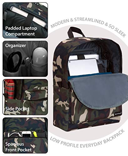 Rockland Classic Laptop Backpack, Camo, Large #TOP3