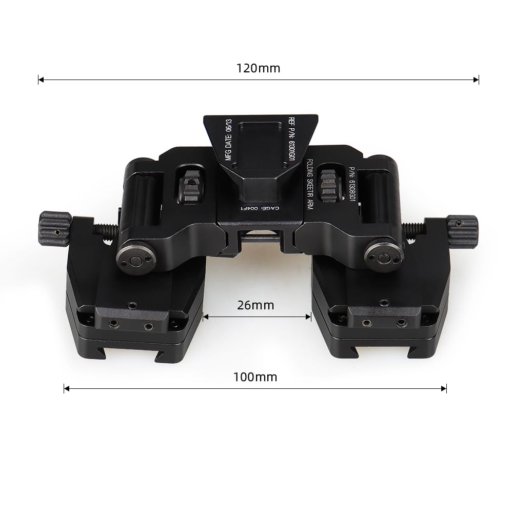 Metal Double Dovetail Helmet Mount for Night Vision PVS-18 use for Hunting/Outdoors