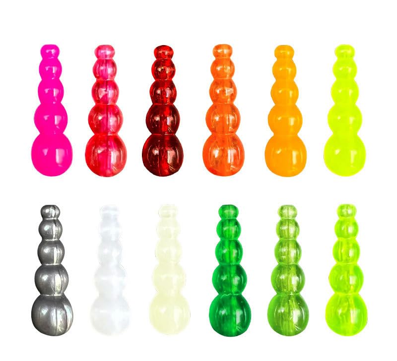 KTGCOZS Pack of 200 Fishing Stacked Beads Walleye Rig Spinner Making Tackle Trout 18mm