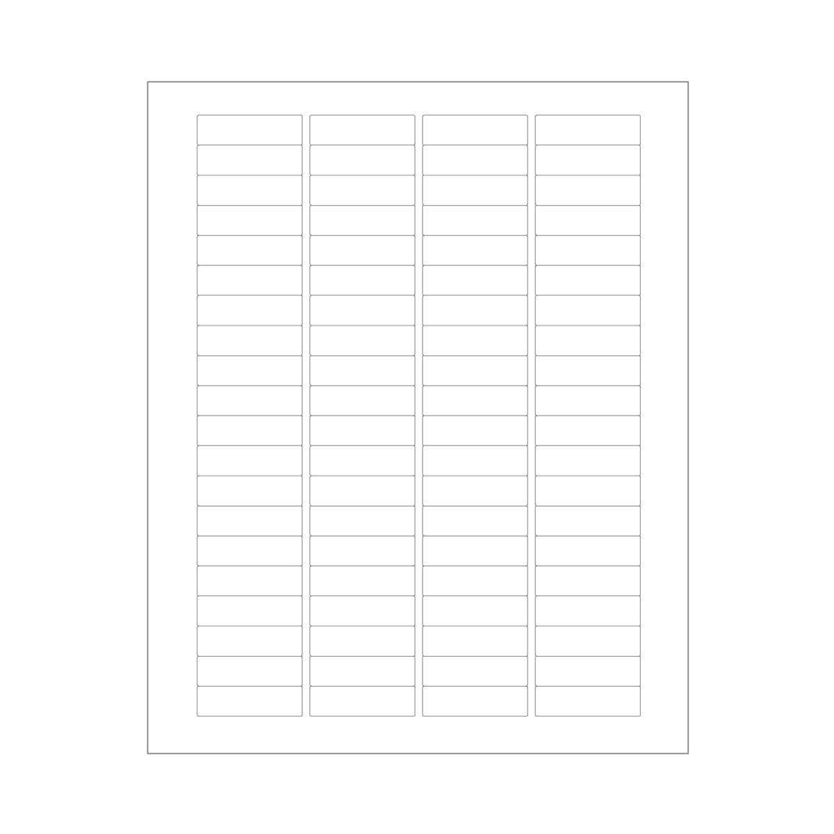 ChromaLabel 0.50 x 1-0.75 Inch Printable Labels, Compatible with Laser and Inkjet Printers, White