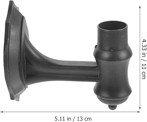 Miniatura 3 de Uonlytech 2 unids luces solares de plástico antorcha accesorios al aire libre reemplazo soporte de pared de plástico base de montaje en pared para