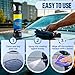 Car Coating Spray, 500ml Quick Effect Coating Agent,Car Scratch Wax Polish Spray Waterless Wash with Washcloth, Quickly Oil Film Emulsion Glass Cleaner for Car (2SET)