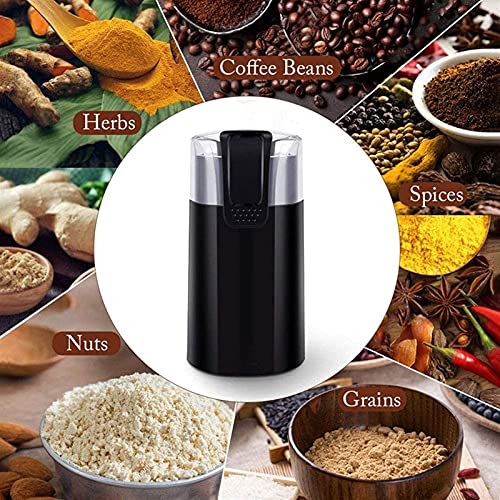 SXLCKJ Kaffeemühle, elektrische Kaffeebohnenmühle, Edelstahl-Gewürzmühle, Mühle mit geräuschlosem Motor (Zerkleinerer… – Bild 4