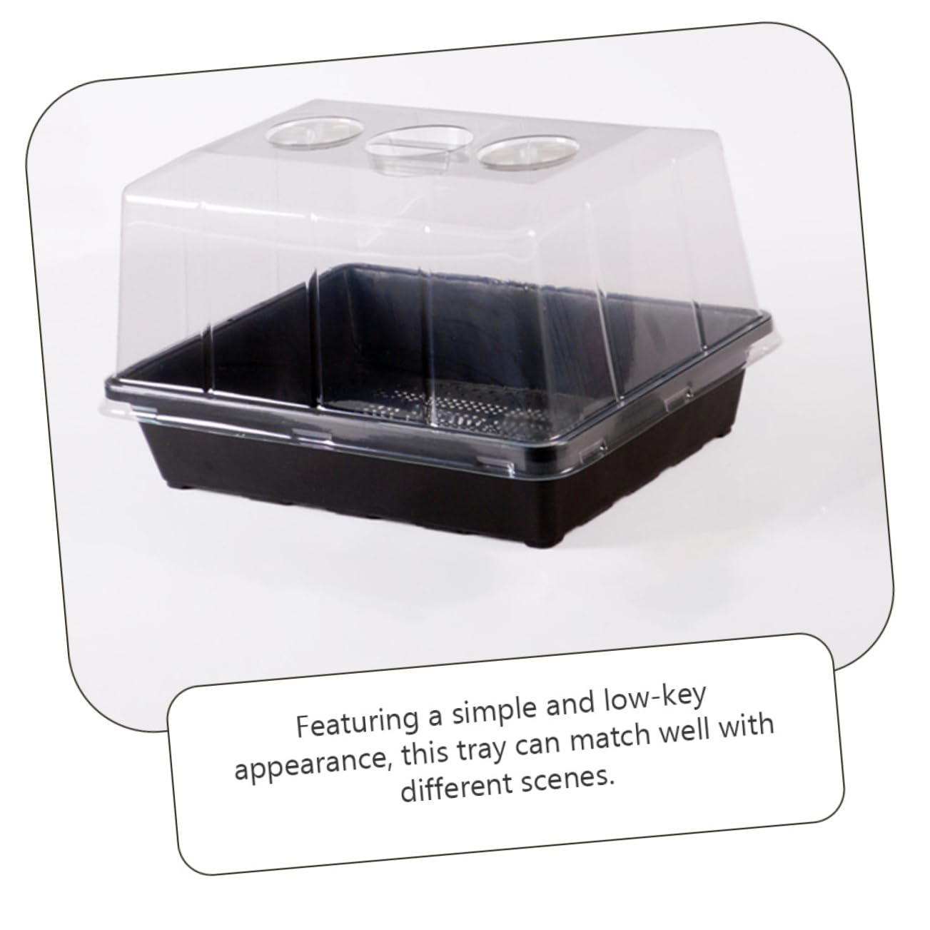 BESPORTBLE Plateau de Semis en Plastique avec Dôme, 1 Set pour Germination