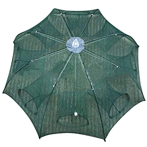 Luonita Automatic Folding Fishing Net, US Stock, 8/16 Holes Fish Shrimp Minnow Crayfish