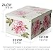 Lavatelli: Storage Box 6 Pack: Large - Flower Mix - Lid & Handles, Decorative Cardboard Organizer, Stack-Fold, Home-Clothes-Linens, 19.7 x 15.4 x 9.4